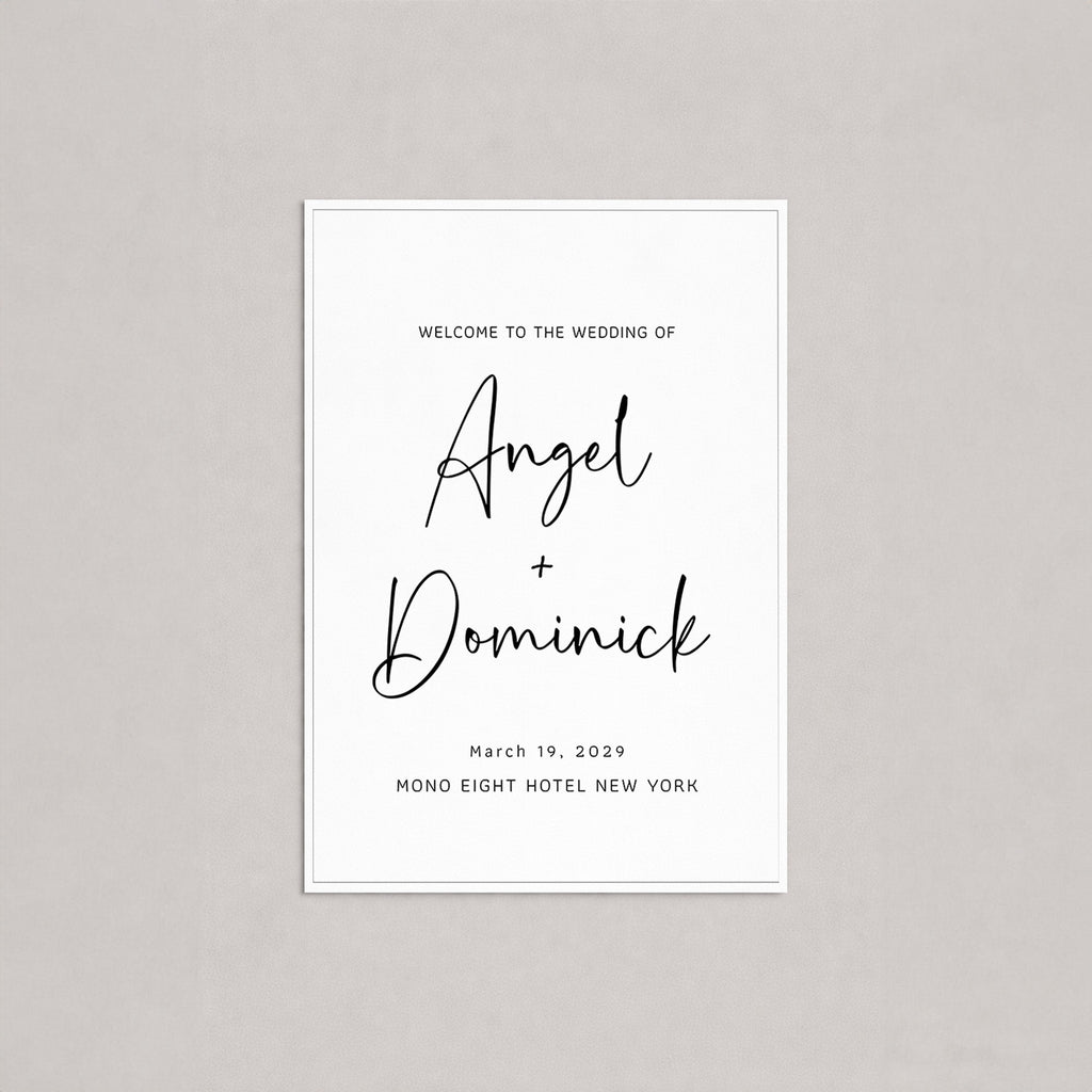 Minimal Modern Entrance Sign