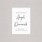 Minimal Modern Entrance Sign