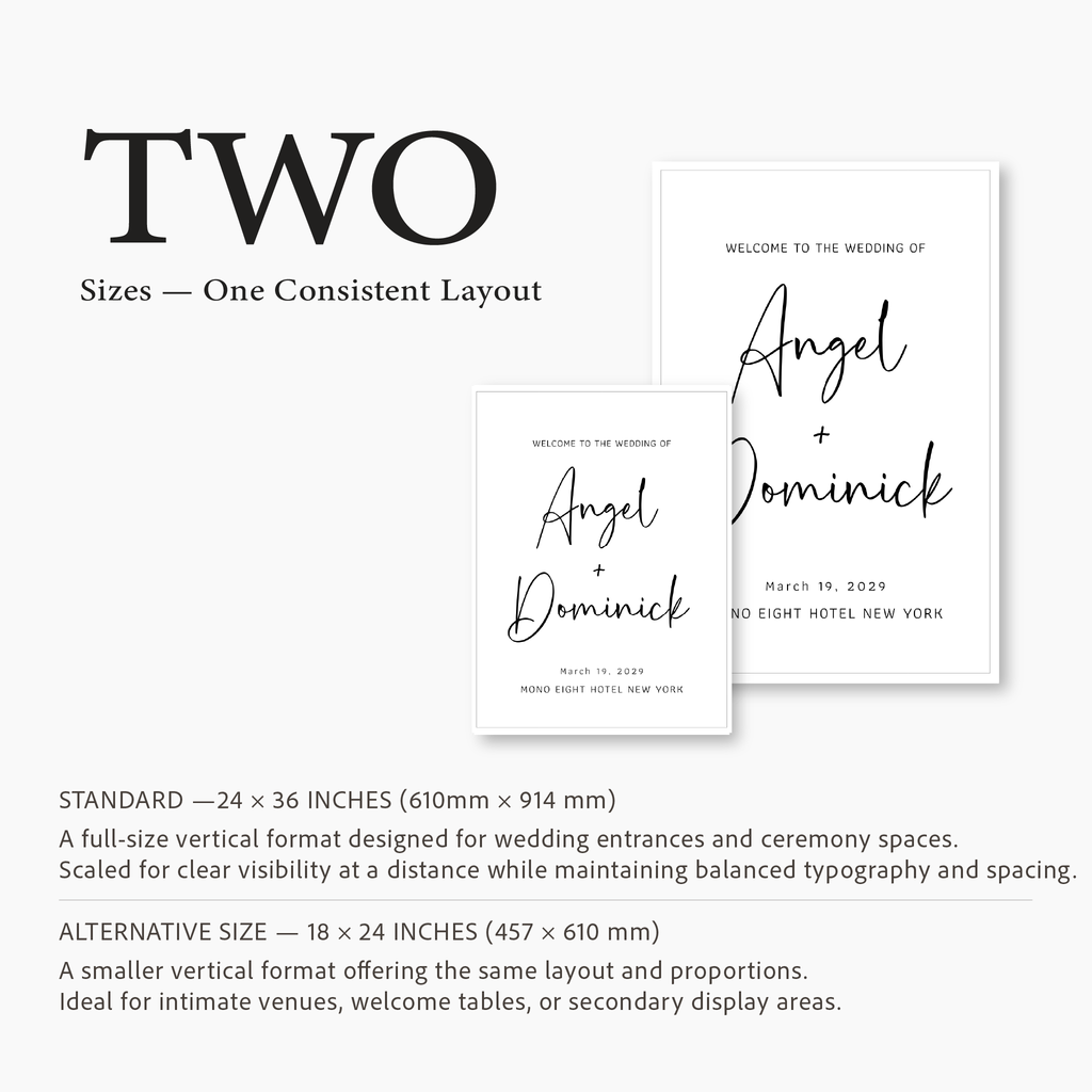 Minimal Modern Entrance Sign