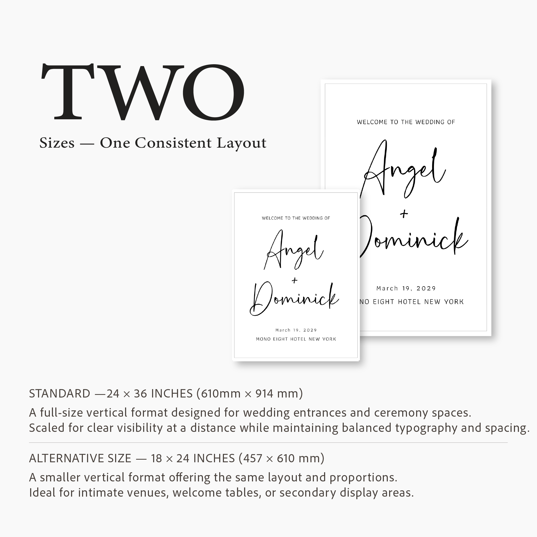 Minimal Modern Entrance Sign