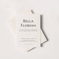 Plantilla de invitación de boda clásica y suave | Texto editable