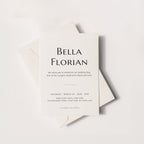 Plantilla de invitación de boda clásica y suave | Texto editable