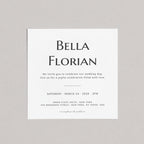 Plantilla de invitación de boda clásica y suave | Texto editable