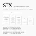 Timeless Cursive Wedding Invitation Suite