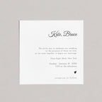 Plantilla de invitación de boda con escritura fluida y elegancia moderna