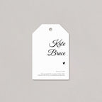 Signature Heart Thank You Favor Tag