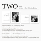Typographic wedding invitation highlighting a handwritten month and date with clean spacing and balanced alignment