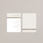 Refined Band Wedding Menu