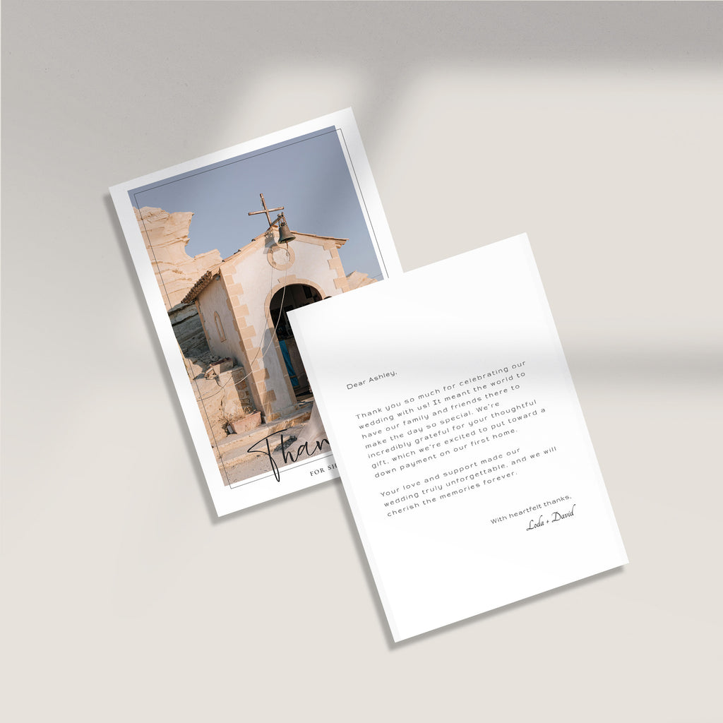 Minimal Photo Thank You Card