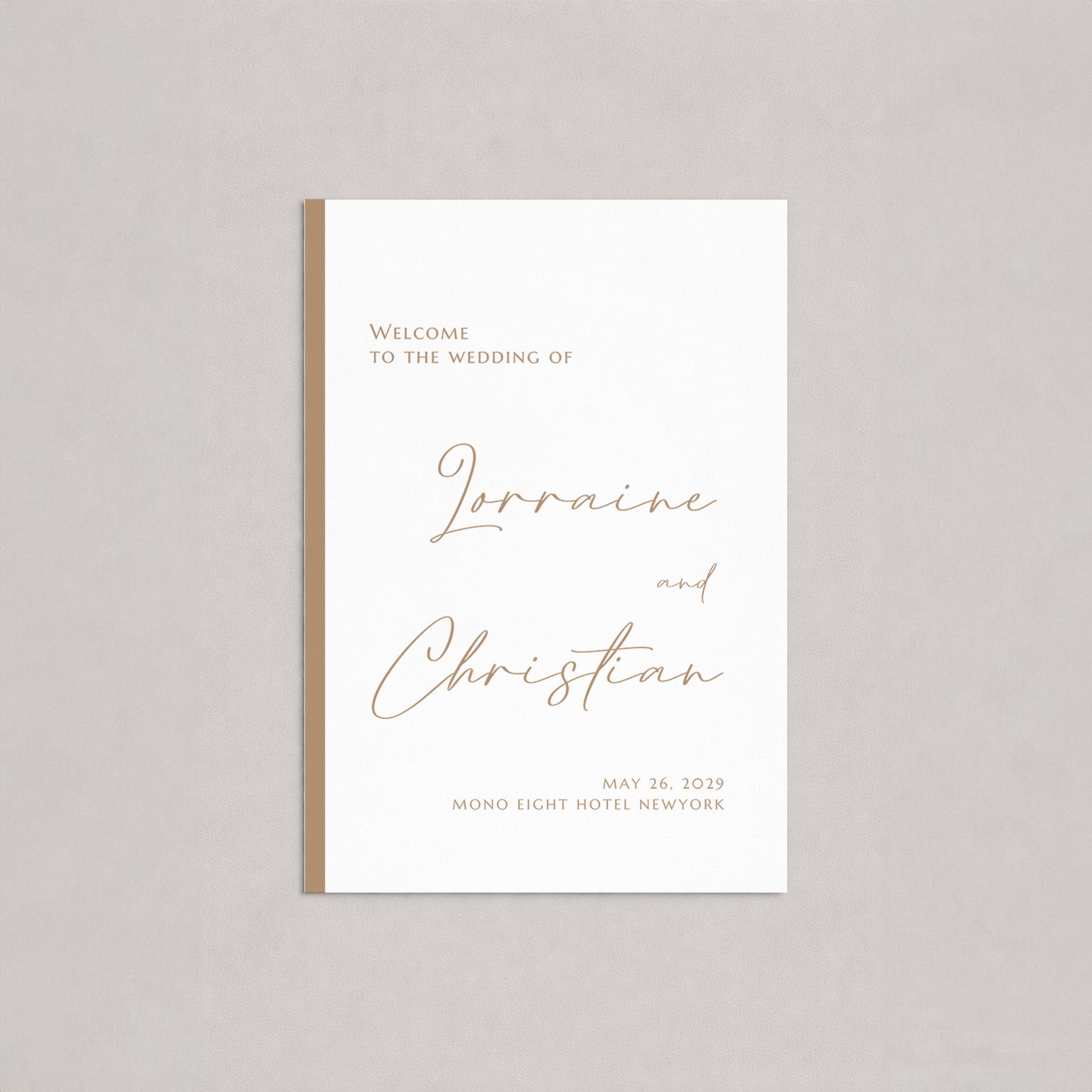 Modern Ceremony Welcome Sign