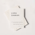 Plantilla de invitación de boda de estilo arquitectónico