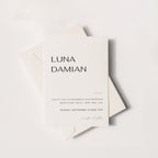 Plantilla de invitación de boda de estilo arquitectónico