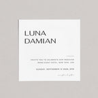 Plantilla de invitación de boda de estilo arquitectónico