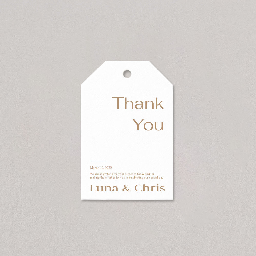 Grace Serif Thank You Favor Tag