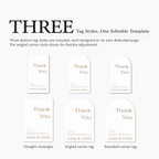 Grace Serif Thank You Favor Tag
