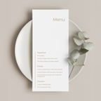 Templett demo showing customization of a modern wedding menu design from edit to finished mockup